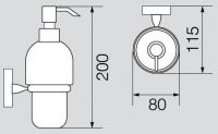 Дозатор жидкого мыла настенный Veragio Bonjour VR.BNR-7870.BR бронза
