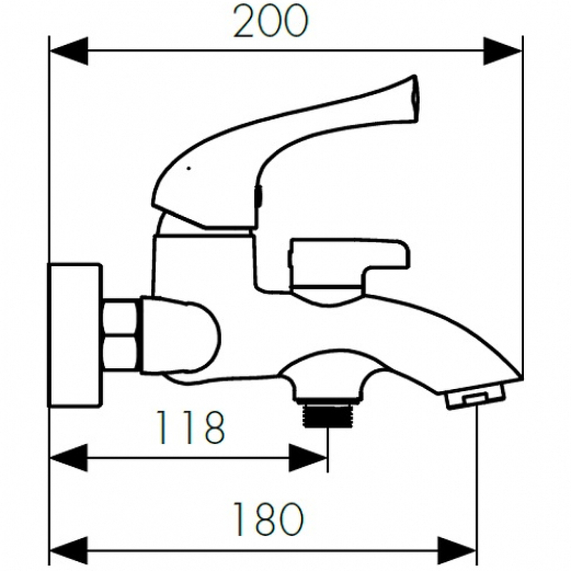 Kaiser Comba 48022-1 Смеситель для ванны бронза.